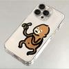 Cute monkey Transparent phone case For iphone16 16E 16pro 15 14promax 13pro 12 11pro 7 8plus XR XS Soft Shell