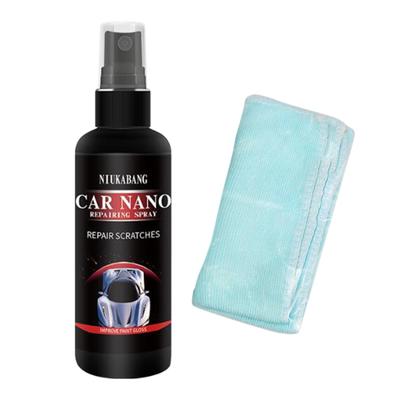 Spray de revêtement pour peinture automobile 50ml/100ml Spray Nano pour réparation des rayures de voiture pour véhicules Polissage de la peinture automobile Spray de revêtement rapide pour voiture Liquide