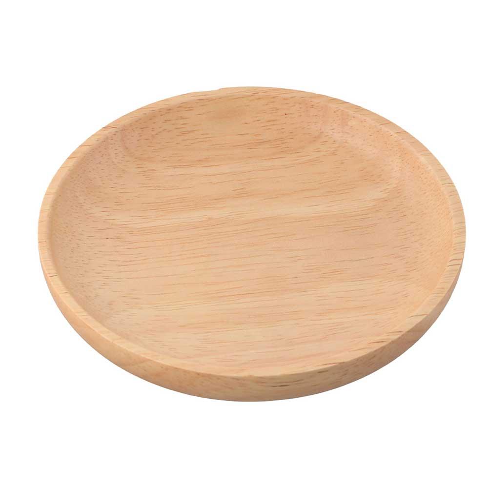 Japanese Unbreakable Tableware Hand-made Round Tea Tray Wood Plate Snack Plate Dessert Plate