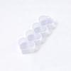 Multi-grid Transparent Plastic Storage Box Four-piece Storage Box  Hair Accessories Storage