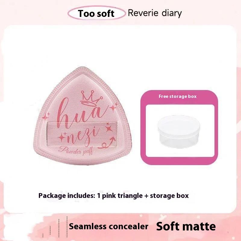 1PCS Triangle Powder Puff Wet Dry Use For Loose Powder Liquid Cosmetic Soft Plush Powder Puff Makeup Foundation New In Trending