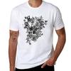 Black And White Flower Skull Tshirt Holiday Vacation Tee Shirt Tshirt