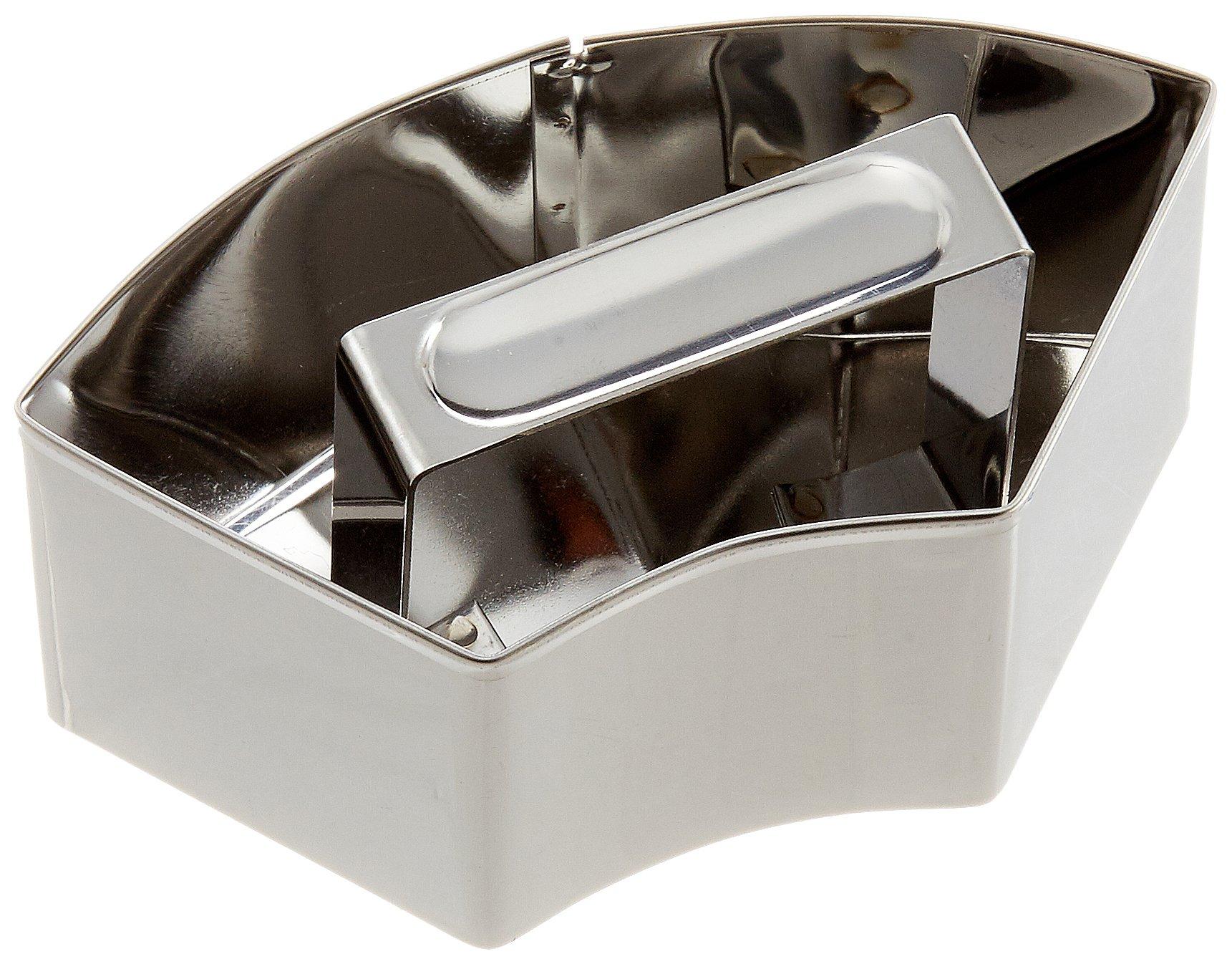 Shimotori Seisakusho Rice Press Stainless Fan Made in 399 yen Mold, Steel, Shape, Japan,