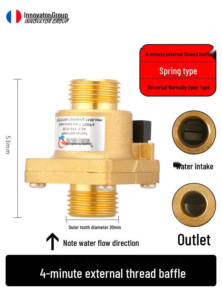 Ganzkupfer DN15/DN20 Magnetischer Wasser-Durchflusssensor Schalter
