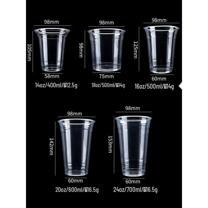 Zhaoran 98 PET Disposable Cold Drink Cup