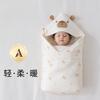 95*95cm  Newborn Swaddle Blanket Thick Cotton Cartoon Winter Baby Wrap for Delivery Room Outdoor Soft Infant Carrying Wrap Gift