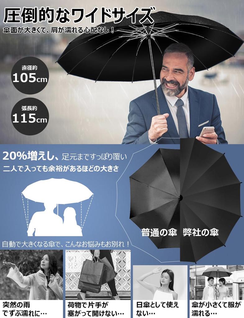 Masterpiece Reinforced 12 Ribs Reverse Folding Umbrella with Automatic Reverse Super Water Extra Folding Suitable for Sun and Rainy Season Typhoon UV