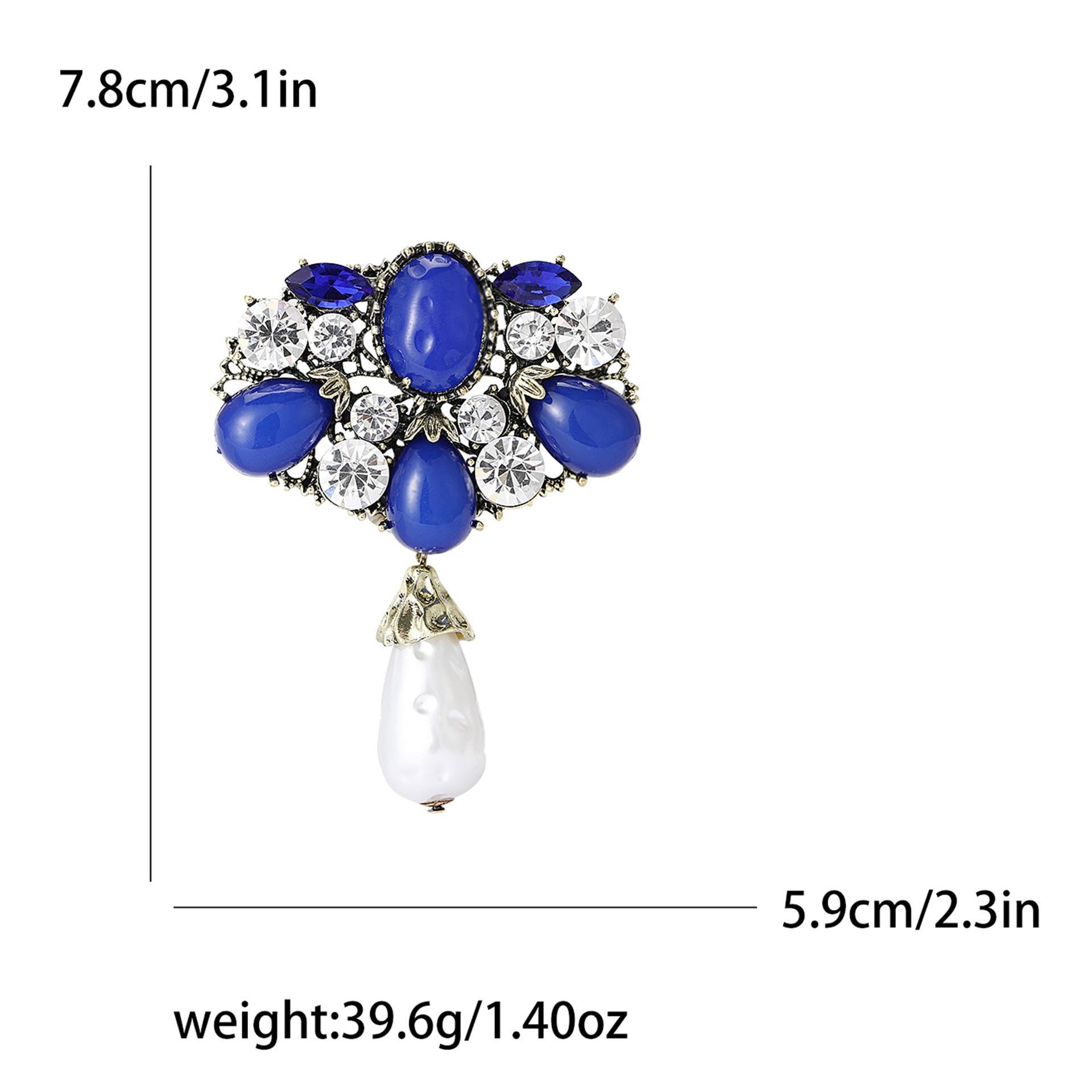 

Высококачественная ретро-тяжелая промышленность, горный хрусталь, брошь в стиле барокко, модная темпераментная женская одежда, корсаж, ювелирные изделия, булавка