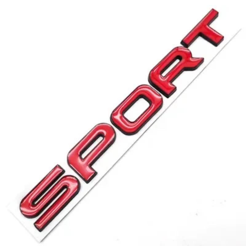 3D Metal Sport Car Rear Trunk Side Fender Emblem Badge Decals Sticker Styling Accessories