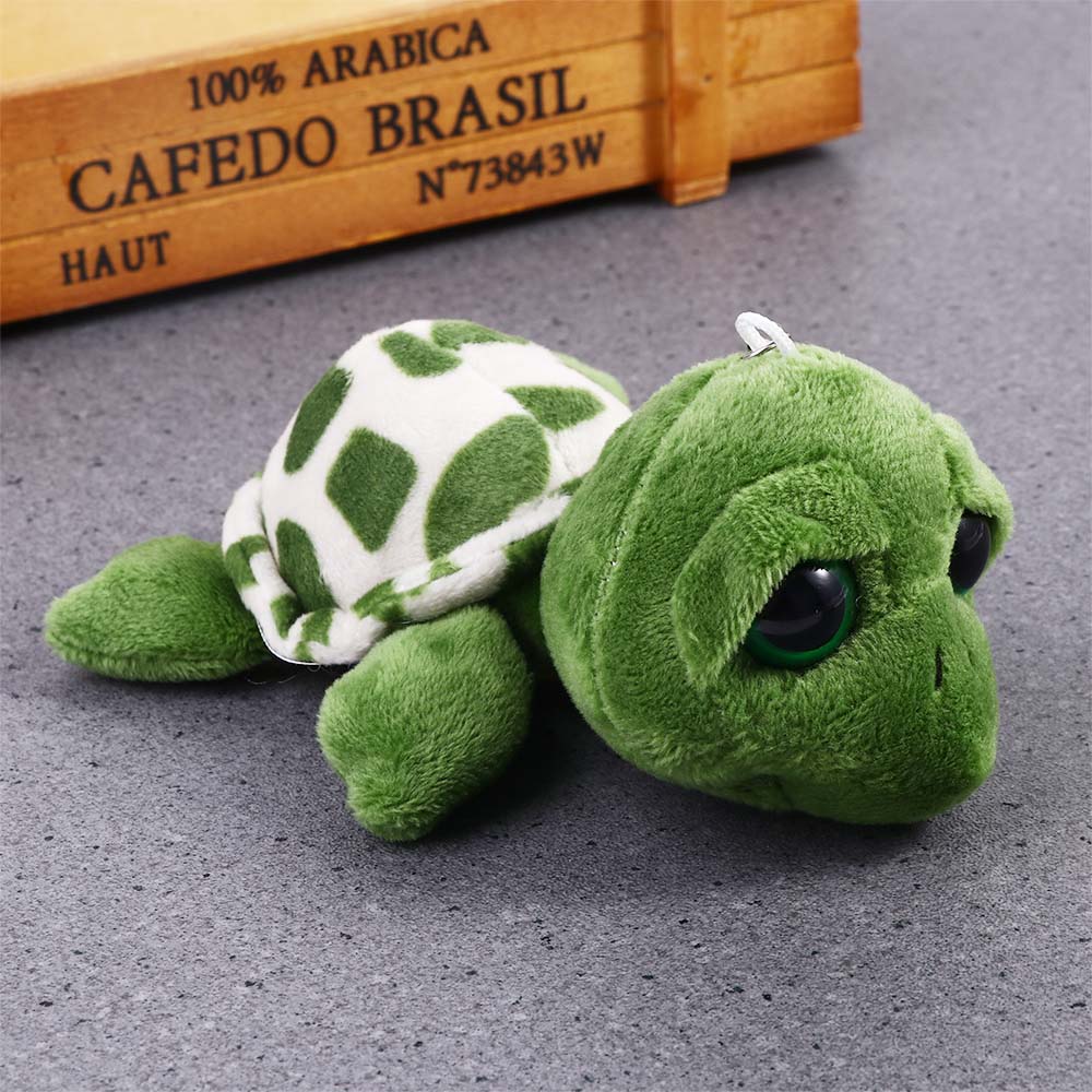 Mini Cartoon Bag Pendant Turtle Doll Keychain Auto Animal Keychain Plush Key Ring Turtle Pendant
