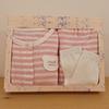 26ss Pacote de Presente para Bebê Conjunto Mumu Stripe Conjunto Petit Diamond 36170 054 02 36114 810 08