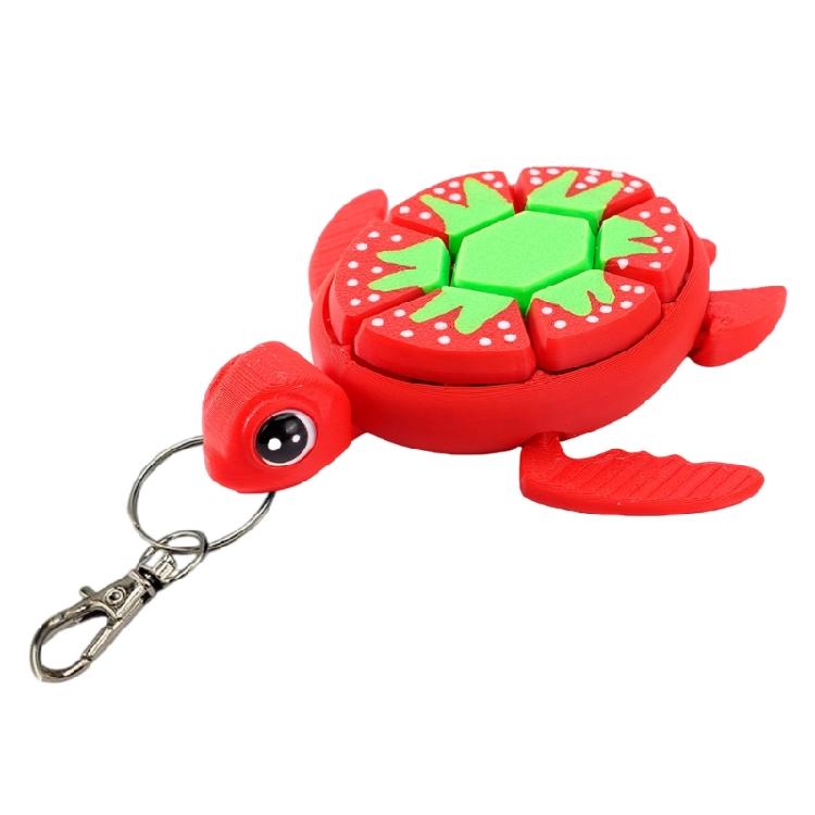 Press Turtles Fruit Keychain Hanging Decoration For Personalizing School Bag Accessories And Student Gifting Supply