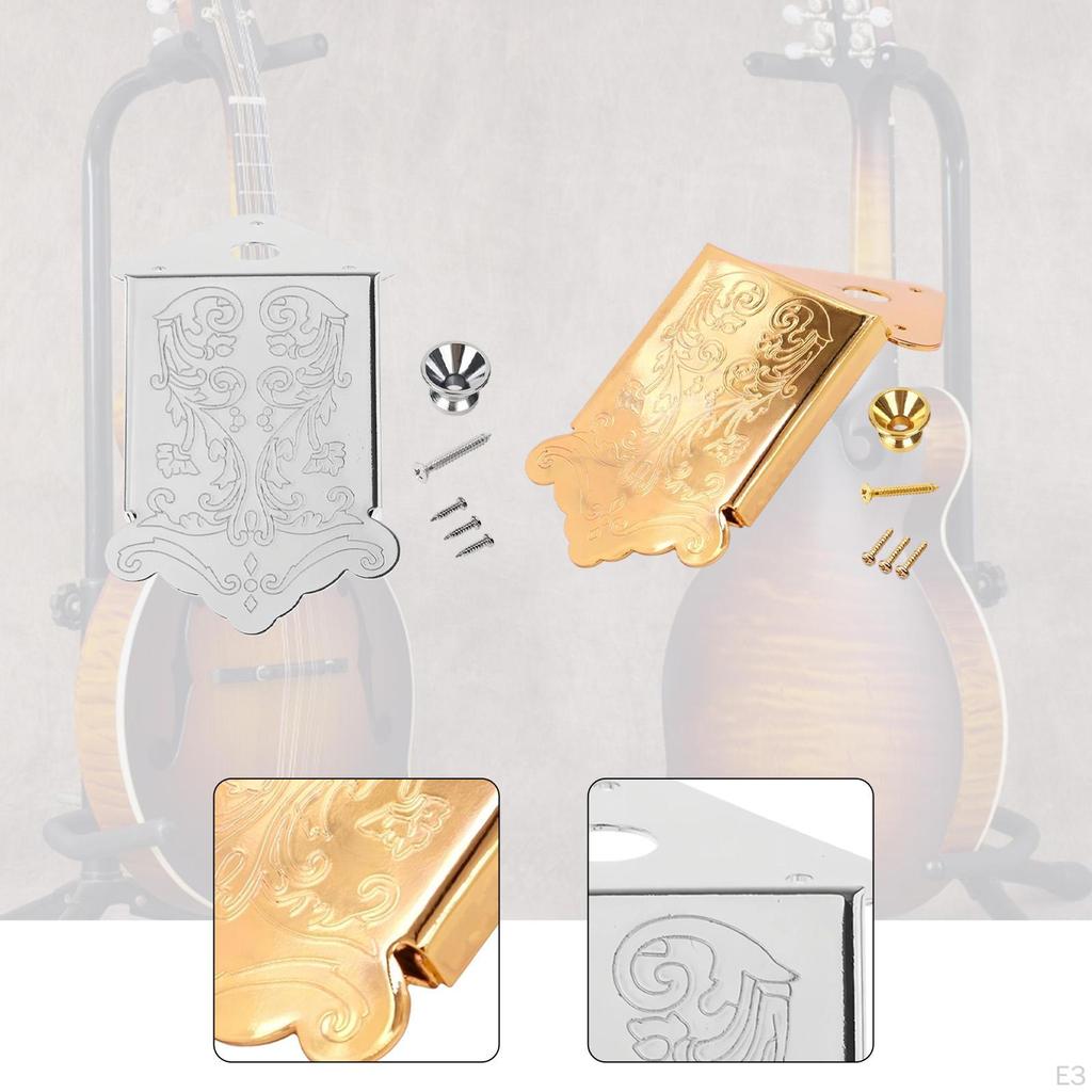 8 String Mandolin Tailpiece Part Closed Structure Stringed Instrument Accessory Elegant