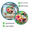 Summer Window Clings Tropical Hibiscus Flower Coconut Window Stickers Removable PVC Static Decal for Beach Vacation Hawaii Theme Home Kitchen