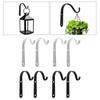 4PCS Plant Bracket 70mmx42mmx9mm Black White Hanging