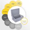 Grey Wooden Storage Box To Decorate | 30 X 20 X 14 Cm | with Lid and Handles