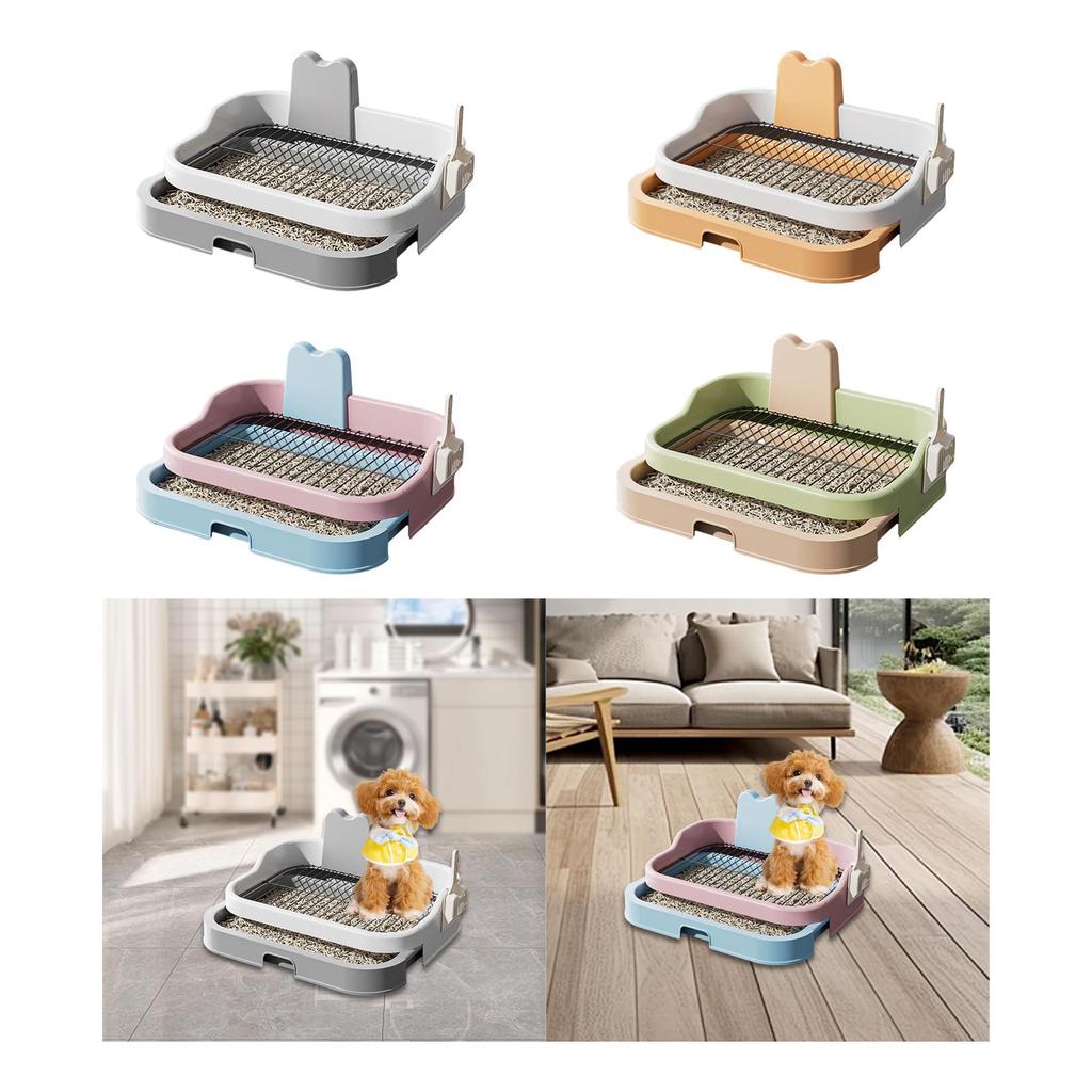 Dog Toilet, Keep Floor Clean Anti Splashing Bedpan with Drawer Tray, Portable Dog Potty Tray for Living Room Home