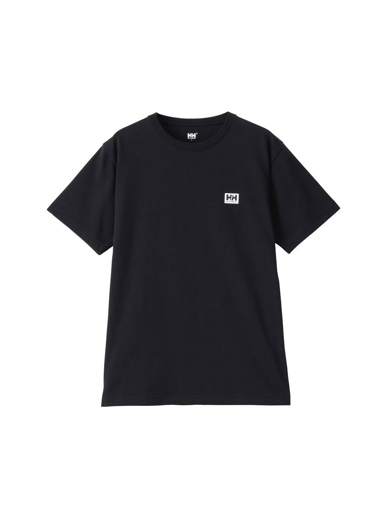 Helly Hansen Cut and Short Small Logo Quick XS T-shirt, Sewn, Sleeve, Tee, Drying, UV, Unisex, HH62418, Black,