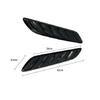 Car Decorative Front Bonnet Vents Hood Air Flow Intake Scoop Covers ABS Plastic