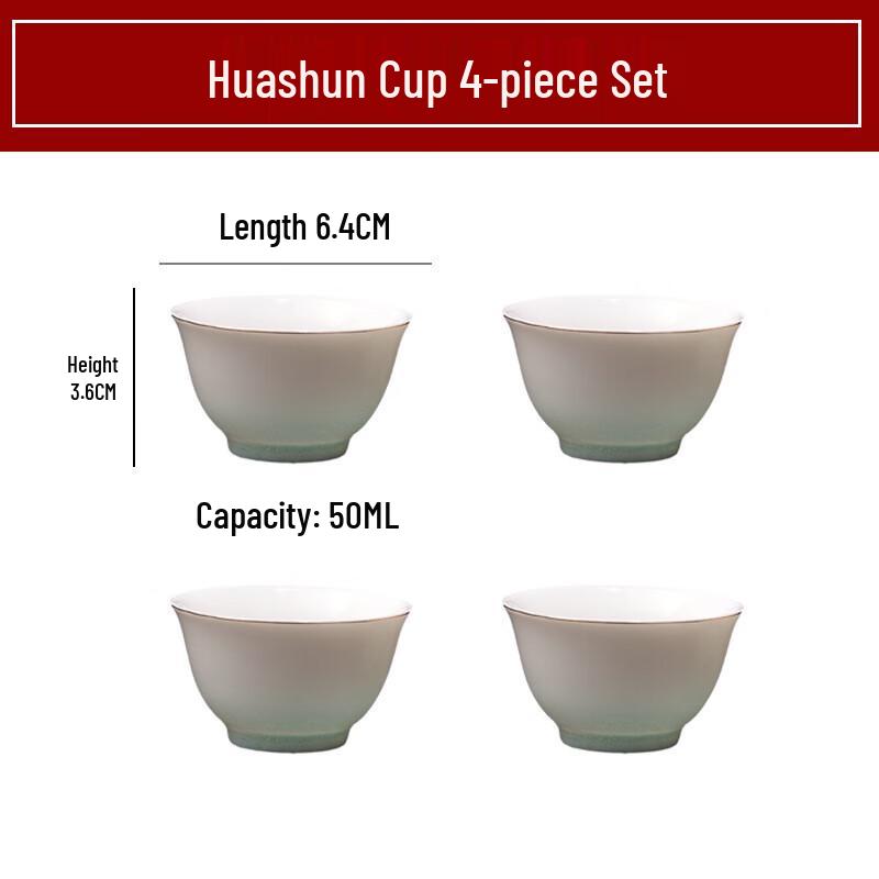 Yi Lu Tang Mutton Fat Jade White Porcelain Tea Set