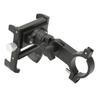Bicycle Mobile Phone Holder with 360 Degree Rotation Handlebar Mounted Phone Holder for Smart Phone Black
