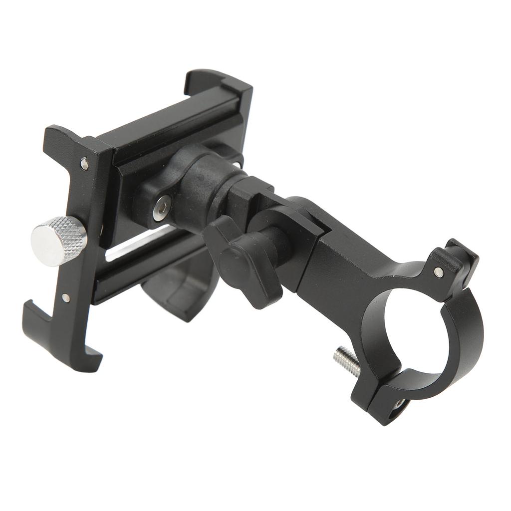 Bicycle Mobile Phone Holder with 360 Degree Rotation Handlebar Mounted Phone Holder for Smart Phone Black