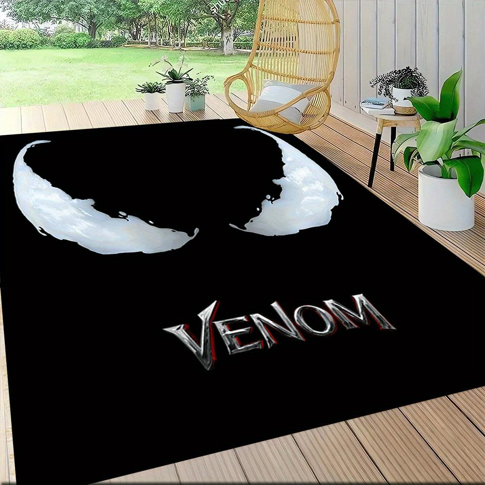 1pz Tappeto Area Tappeto Venom, Camera da Letto e Sala Giochi Durevole, Resistente alle Macchie e Facile da Pulire, Soggiorno
