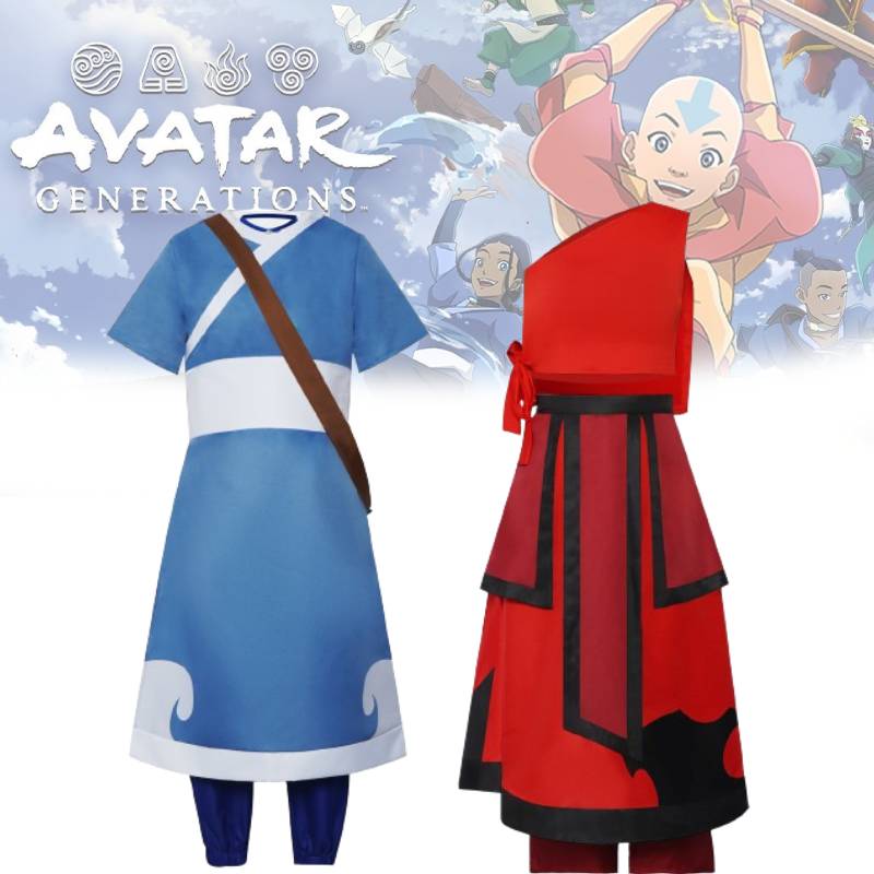 Avatarsett Cosplay Mote Komfortabel Enkel Kjole Jente