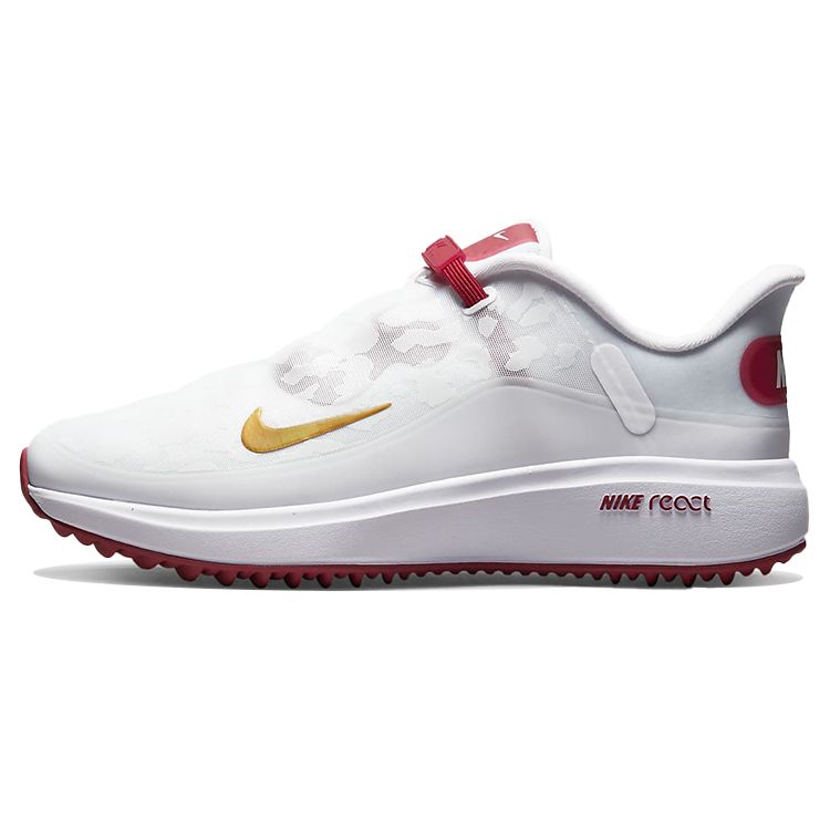 

Nike React Ace Tour White Pomegranate Women Sneakers Dust Metallic-Gold CW3096-104 39