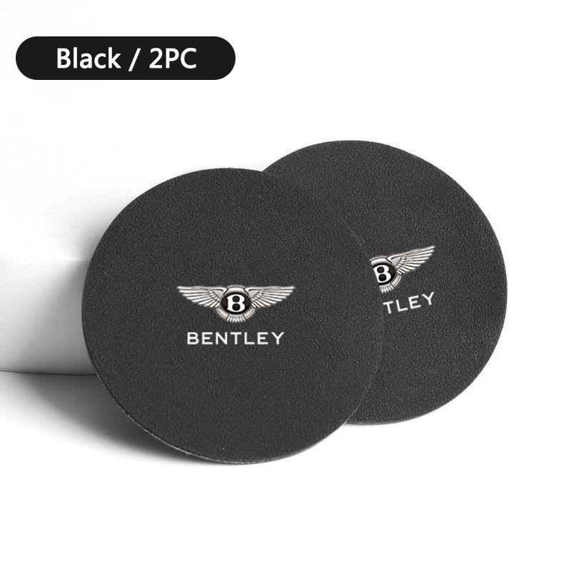 Car Styling Coaster Mat Water Cup Non-Slip Pad For New Bentley Flying Spur Continental GT Bentayga Mulsanne Auto Accessories
