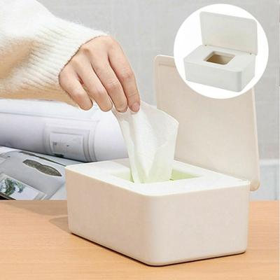 Contenedor Portarrollos de Servilletas a Prueba de Polvo Hogar Caja de Pañuelos de Papel Caja de Toallitas Húmedas Estuche de Papel Toallitas para Bebé