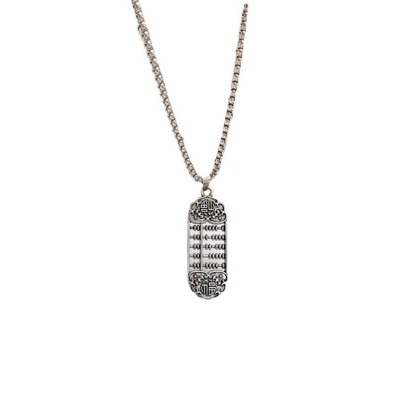 Retro Abacus Women's Versatile Light Luxury Niche High-end Accessories Necklace Pendant