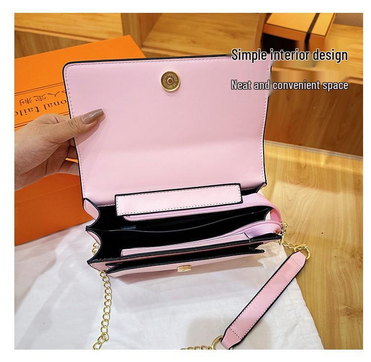 2025 Fashionable Crossbody Shoulder Bag: Versatile, Small Square Design with Letter Print for Women