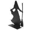 Book Ends Multipurpose Exquisite Witch Design Stainless Iron Decorative Bookends for Shelves Home Decor Office Desk