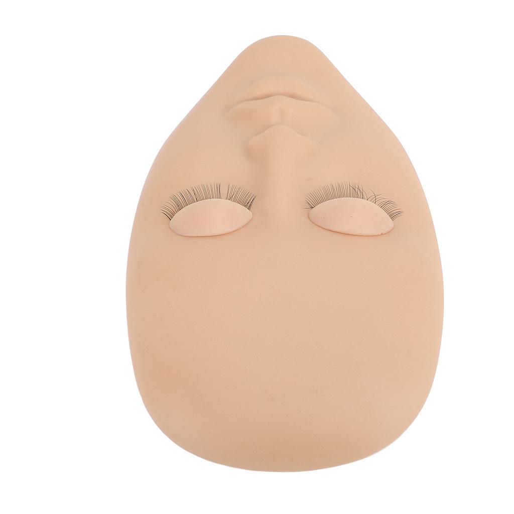 Lash Mannequin Head Silicone Removable Eyelid Multifunctional Eyelash Extension Mannequin Head for Makeup Practice