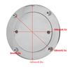 Stainless Steel Deck Plate 4in 316 Stainless Steel Deck Cover Plate with Hole Key for Yacht Marine Hardware Accessory Deck Plate