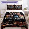 Elvis Presley Bettbezug-Set Design für Schlafzimmer Maschinenwaschbar Perfektes Geschenk für Freunde Familie