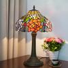 Traditional Style Table Lamps Stained Glass Blossoming Rose Vintage Desk Light Bedroom Mediterranean Restaurant Turkish Home Dec