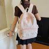 Schoolbag New Lace Cute Girl Wind Travel Backpack Middle School Student School Bag Women's Three-piece Large Capacity Backpack