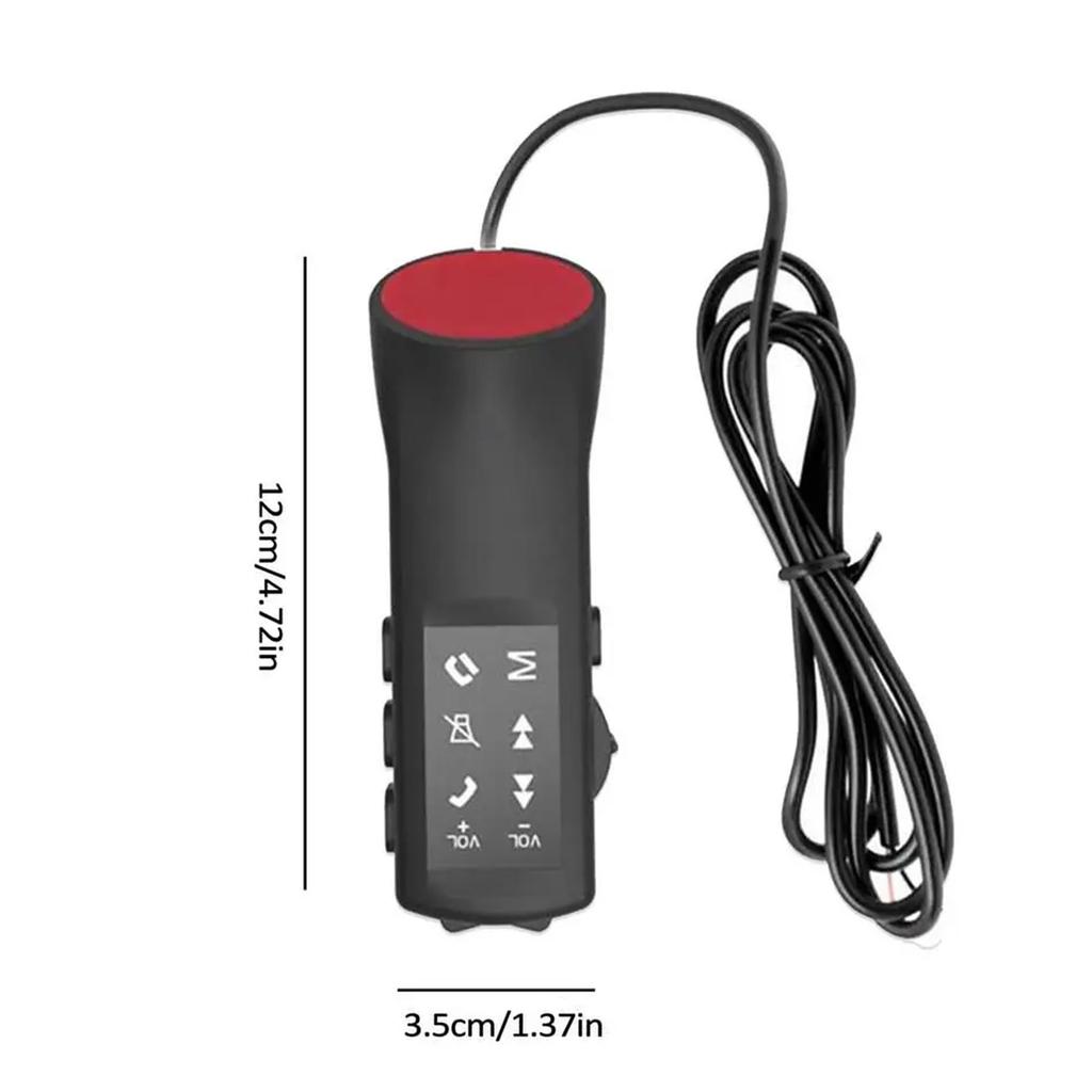 Universal Steering Wheel Controller Convenient & Versatile 8 Key Remote with Noctilucence for Quick Access To Functions