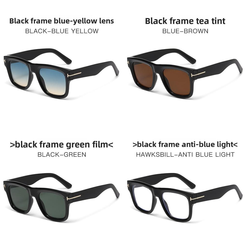 T Bar Fashion Pilot Sunglasses With Amber Lenses And Uv Protection For Casual Wear