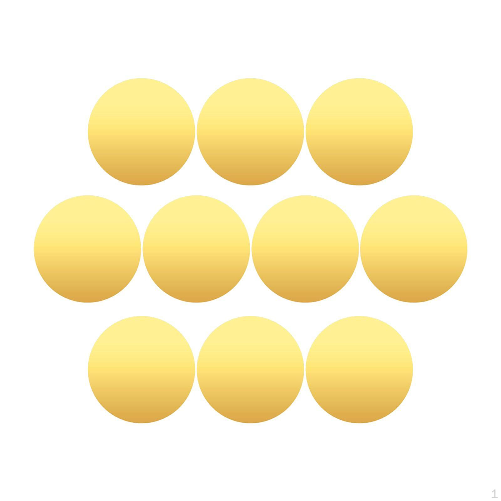 

10 шт. Декоративные зеркальные подносы, акриловые круглые тарелки, сувениры для вечеринок, держатель для комода Gold