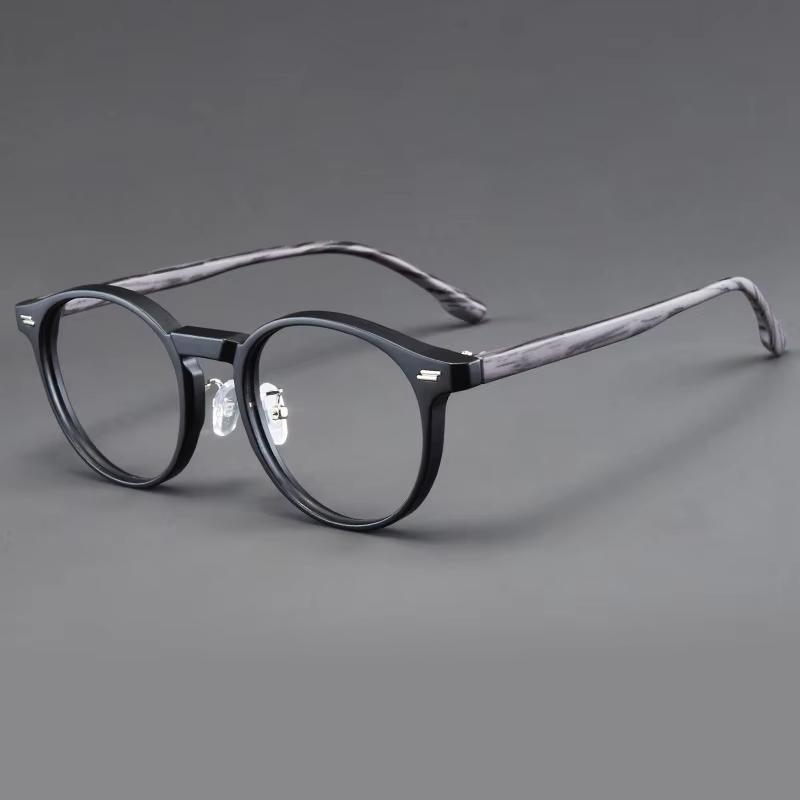 

New Trendy Round Frame Reading Glasses Anti-blue Light Hyperopia Spectacles Unisex Casual Pure Color Presbyopia Eyewear +400