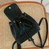 Kleine Mode-Rucksäcke Schultaschen für College-Mädchen Pu-Leder Damen-Umhängetasche Niedrige Klappe Kordel Damen-Handtaschen Tote-Tasche