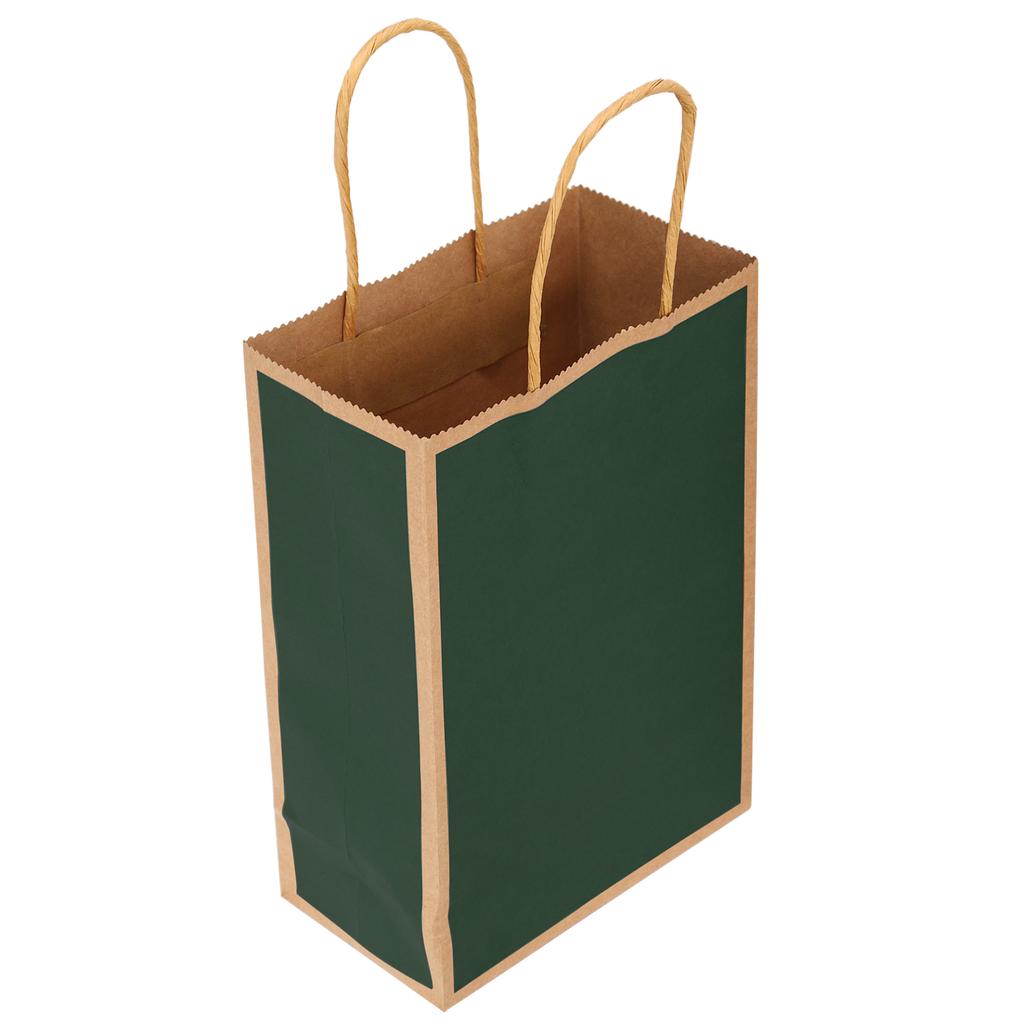 10Pcs Kraft Paper Bag Snacks Shopping Present Gift Bags With Handles for Wedding