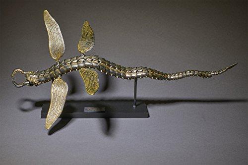Takeya Style Jizai Okimono Snake Cricket, Rust-Tone Iron, Approx. 405mm, PVC & ABS, Painted Movable Figure, KT-011
