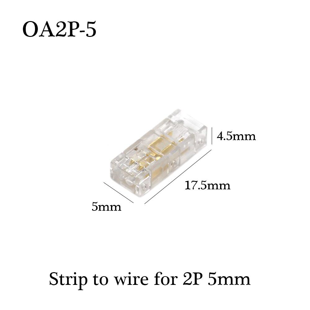 30pcs COB LED Wire Connector Connection Solderless Mini Buckle FCOB RGB CCT LED Strip Lights 2 3 4 Pin No Dark Area Connector