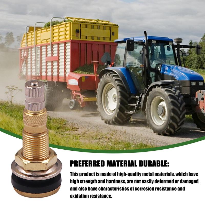 Steli valvola pneumatici Heavy Duty TR618A Valvole pneumatici agricoli e per camion Completi di tappi valvola Strumento accessorio affidabile per pneumatici