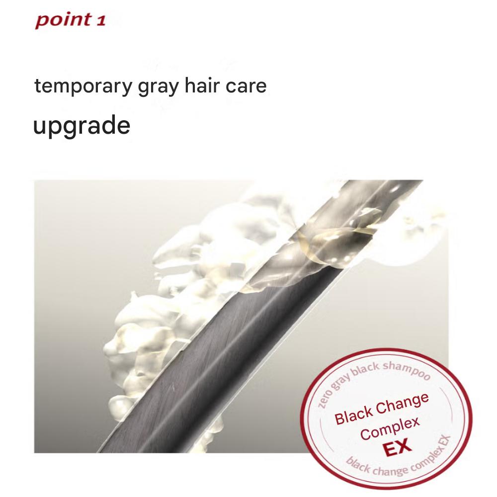 Modamoda Zero Gray Black Shampoo Gray Dye - 7 times/servings possible