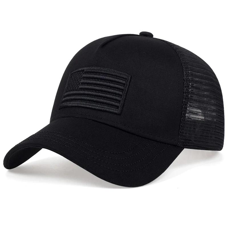 Yiran bag VS Vlag Mesh Baseballpet Zomer Ademende Pet Mannen Vrouwen Tactische Petten Unisex Hip Hop Petten Outdoor Sport Trucker Petten